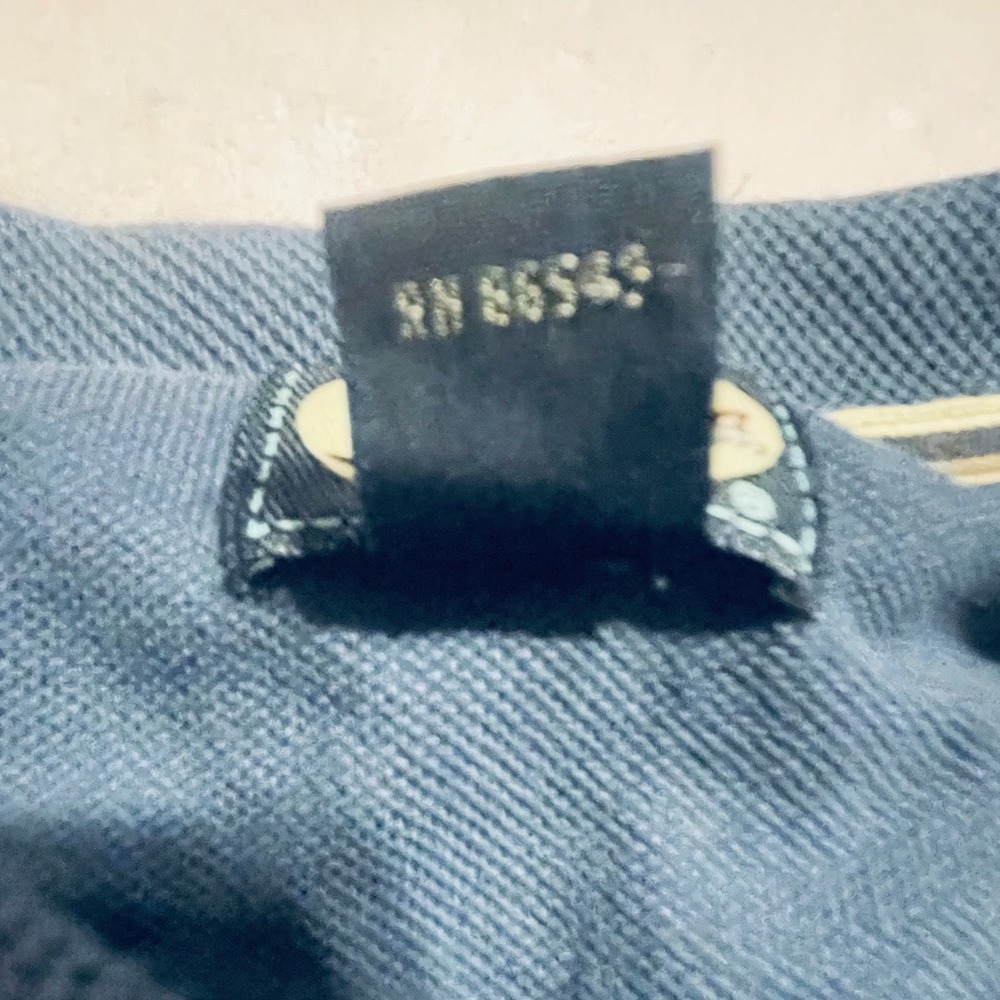 Tommy Bahama Mens XL Navy Blue Cotton Pique Short Sleeve Marlin Polo Shirt - Picture 7 of 11